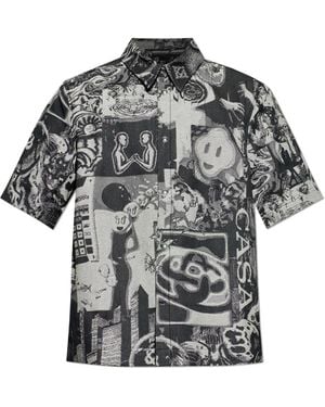 CASABLANCA Denim Shirts - Black
