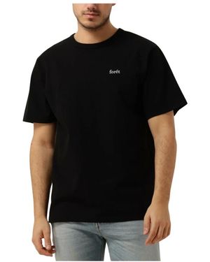 Forét Herren Polo T-Shirt Bass Tee - Schwarz