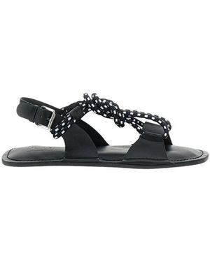 Plan C Leren Sandalen - Blauw