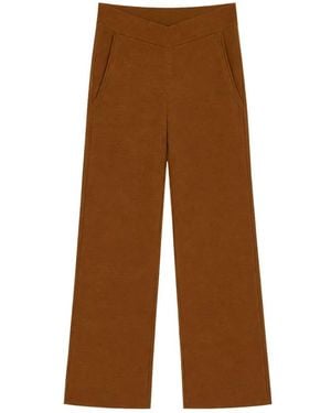 Max Mara Broeken ,Bruin ,Mxmbaldo Wijde Broek