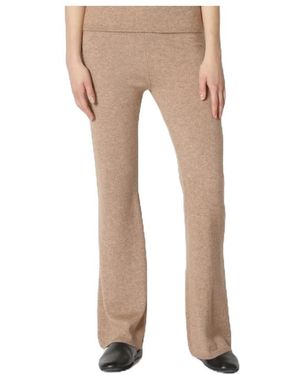 SMINFINITY Fluffy Bell Bottom Broek - Naturel