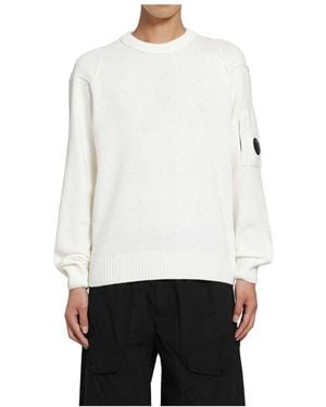 C.P. Company Round-Neck Knitwear - Blanc