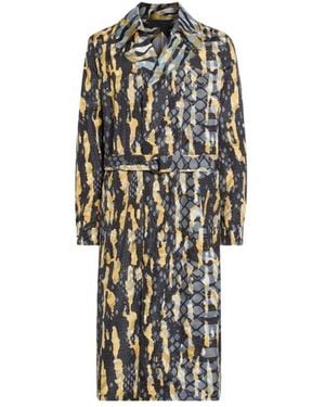 Roberto Cavalli Belted Coats - Multicolour