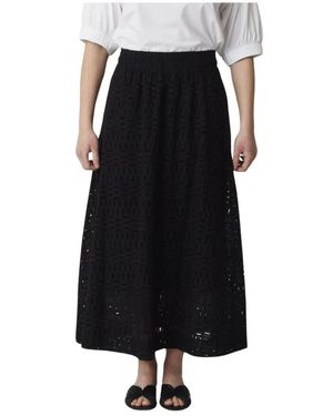 Alpha Studio Maxi Skirts - Black