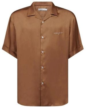 ih nom uh nit Short Sleeve Shirts - Brown
