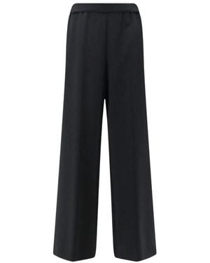 Aspesi Wide Trousers - Negro