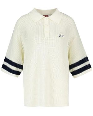KENZO Crochet Polo - Naturel