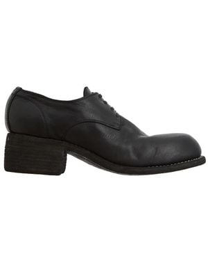 Guidi Leder Schnürschuh - Schwarz