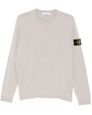 Stone Island Round-Neck Knitwear - White