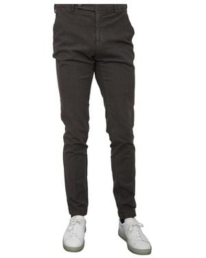 BERWICK  1707 Stylische Hose Für Männer - Schwarz
