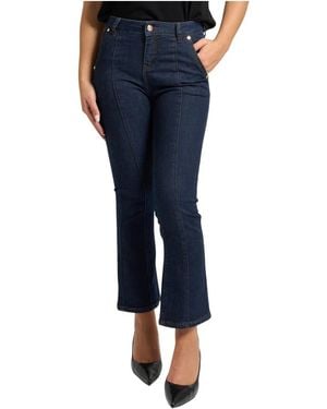 GAUDI Blauwe Denim Jeans Met Reliëfnaden