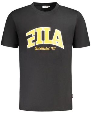Fila Black Cotton Men T