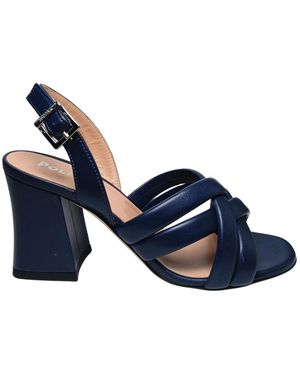 Pollini Schoenen ,Blauw ,Leer Sa 16017C9Enap 750