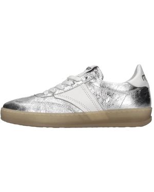 Mjus Schoenen ,Grijs ,Leer T94109 Sneakers - Wit