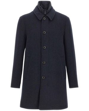 Peuterey Jassen ,Blauw ,Wol Fionnghal Woljas