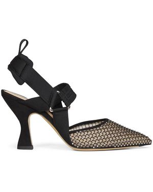 Fendi Schoenen ,Zwart ,Leer Colibrì