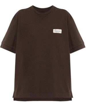 Jacquemus Tops ,Bruin ,Katoen Corso T-Shirt