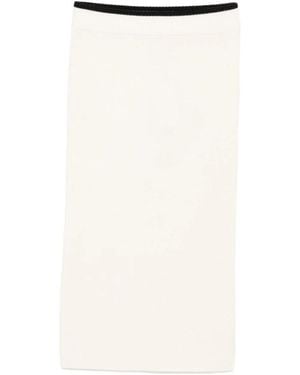 Pinko Eleganter Wollrock Aw25 - Weiß