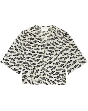 FABIENNE CHAPOT Overhemden ,Zwart ,Rayon Starlet Blouse
