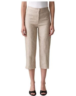 ViCOLO Cropped Trousers - Neutre