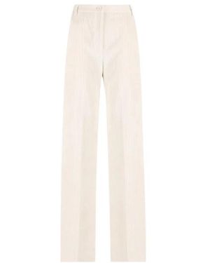 Herno Straight Trousers - Blanc