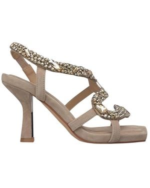 Alma En Pena. High Heel Sandals - Metallic