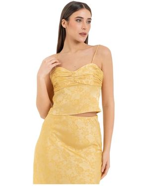 Kocca Sleeveless Tops - Yellow