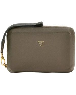 Guess Modena Saffiano Trousse - Grün