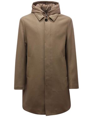DUNO Single-Breasted Coats - Marrone