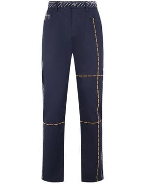 Moschino Straight Trousers - Azul