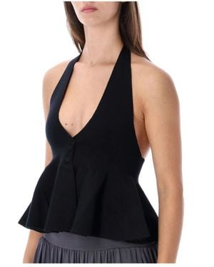 GIMAGUAS Tops ,Zwart ,Leer Sia Top