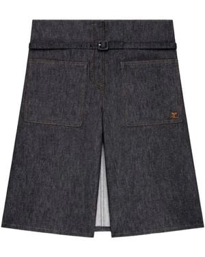 Courreges Denim Shorts - Nero