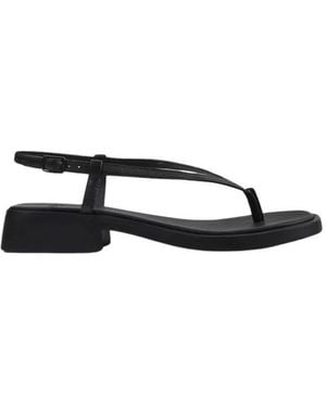 Camper Flat Sandals - Negro