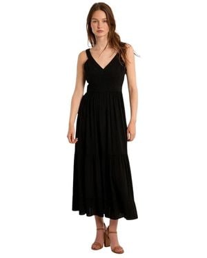 Molly Bracken Midi Dresses - Negro