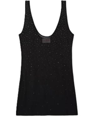 MC2 Saint Barth Sleeveless Tops - Black