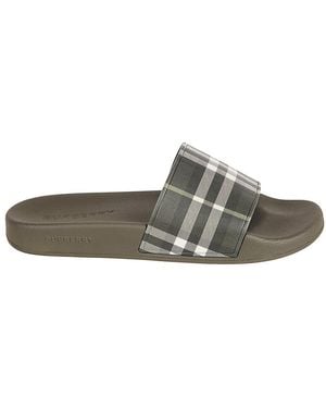Burberry Sliders - Grey