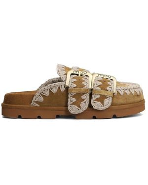 Mou Low Bio Sabot Two-Buckles - Bruin