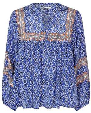 Lolly's Laundry Overhemden ,Veelkleurig ,Teelll Blouse Ls Blouse - Blauw