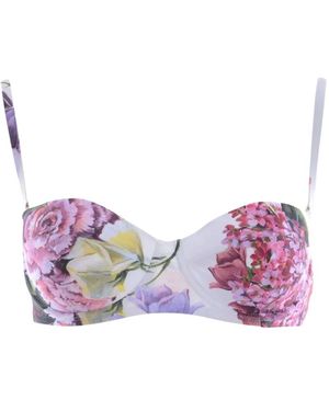 Dolce & Gabbana Badmode ,Veelkleurig ,Tweed Bikini - Paars
