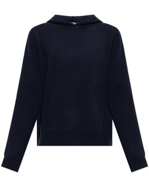 Acne Studios Truien & Vesten ,Blauw ,Nylon Cashmere Hoodie
