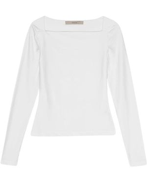 REMAIN Birger Christensen Long Sleeve T-Shirts - White
