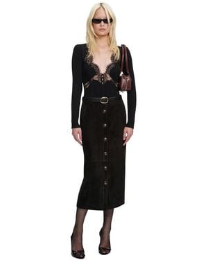 Self-Portrait Midi Dresses - Black