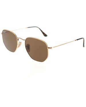 Ray-Ban Hexagonale Polarisierte Sonnenbrille - Mettallic