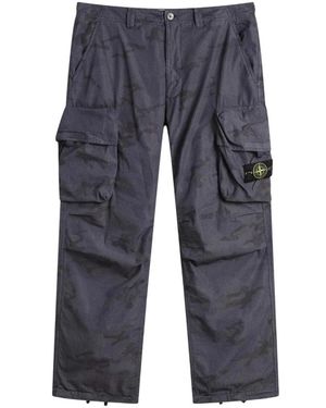 Stone Island Straight Trousers - Blue
