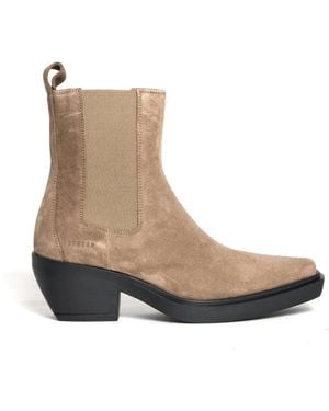 COPENHAGEN Cowboy Boots - Brown