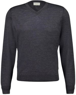 Piacenza 1733 V-Neck Knitwear - Azul