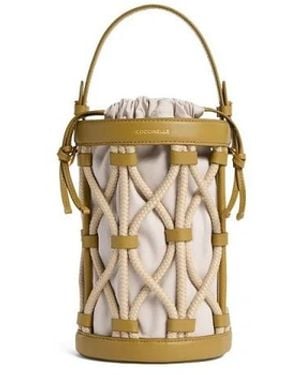 Coccinelle Koi Rope Bucket Bag - Mettallic