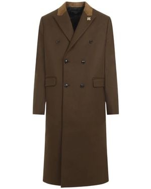 Amiri Double-Breasted Coats - Marrone