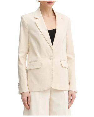 Silvian Heach Jassen ,Polyester Pillik Jacket - Naturel