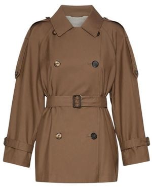 Max Mara Trench Coats - Marrón